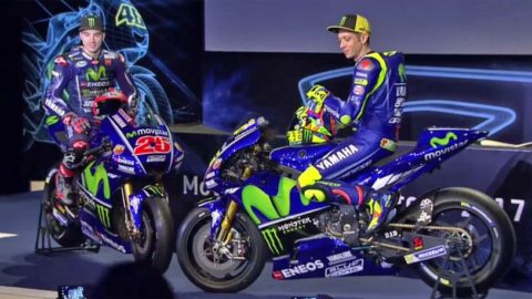 Rossi Vinales presentazione Yamaha M1 2017